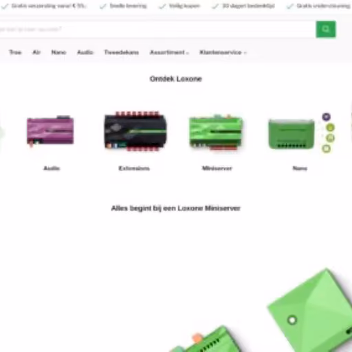 Shopify webshop van oneDOMUS op desktop en mobiel